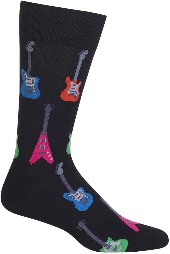 Hot Sox Mens Fun Conversation Starter Crew Socks-1 Pair Pack-Cool Funny Pop Culture Gifts